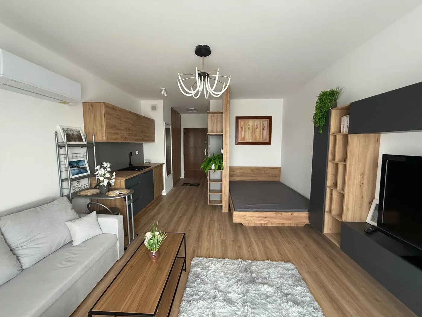 Apartament dwupokojowy. Wizualizacja